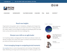 Tablet Screenshot of ironcoaching.com
